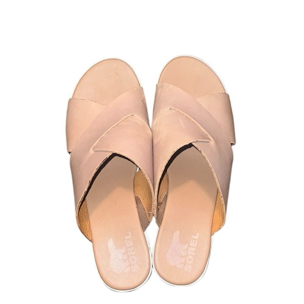 Sorel Women's Tan Slide Sandals Size 10